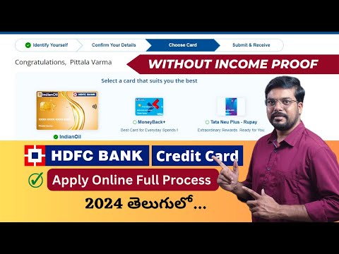 HDFC Credit Card Apply Online in 2024 | How to apply HDFC Credit Card Online in Telugu