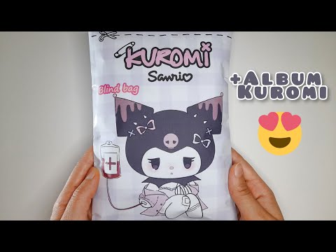 Paper DIY | Kuromi Blind Bag Unboxing Sanrio outfit, ASMR