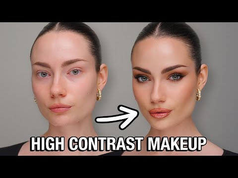 HIGH CONTRAST MAKEUP CHANGED MY FACE?! 😱