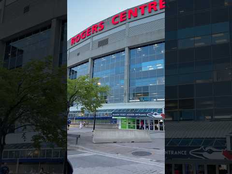 Rogers Centre, a multi-purpose stadium with a retractable roof, near Toronto’s iconic CN Tower.