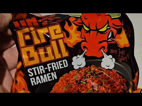 We tried Firebull spicy ramen noodles from Home bargains & Light up Infinity Christmas decoration