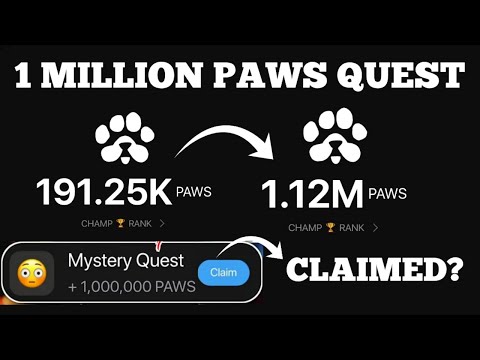 PAWS Airdrop 1 Million Mystery Quest SOLVED - How To Unlock | Do Not Do This