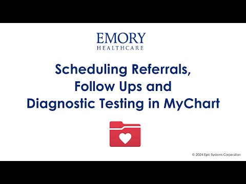 Scheduling a Referral, Follow-up Care, or Diagnostic Orders in MyChart