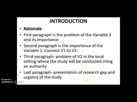 Background of the Study | Rationale | IMRAD | Quantitative Research