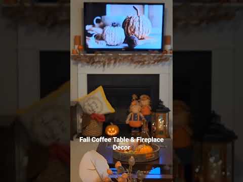 Fall Coffee Table & Fireplace Decor #shorts #shortsyoutube #shortsvideo #falldecor #halloween2022