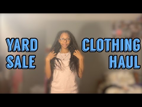 yard sale clothing haul || cameryn ayanna