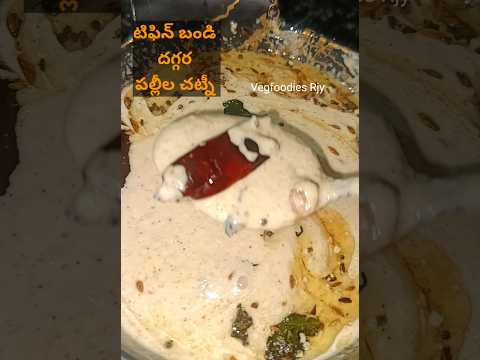 టిఫిన్ బండీ దగ్గర చేసే పల్లీల చట్నీ 🤤😋🤤 |ఇంట్లో సింపుల్ గా చేయండి @VegfoodiesJ