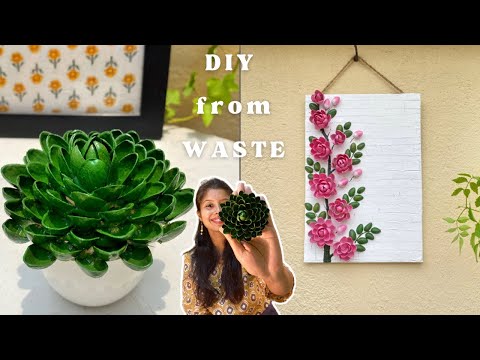 Home Decor DIY from Waste Materials | Pista Shell Crafts