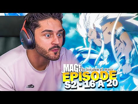 DÉCLARATION DE GUERRE 💥 MAGI : THE KINGDOM OF MAGIC S2 EPISODE 16 17 18 19 20 REACTION FR !