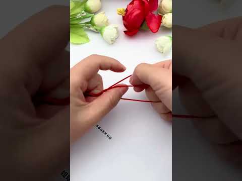 Who can't tie a pendant? Rope braiding skills sharing. Handmade DIY pendant pendant pendant tyin