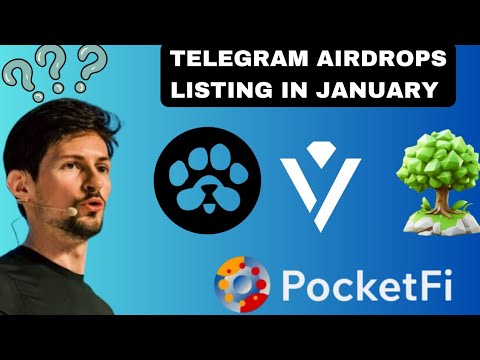 Telegram Airdrops Listing in January 2025 | Crypto Airdrop