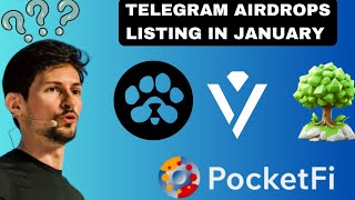 Telegram Airdrops Listing in January 2025 | Crypto Airdrop