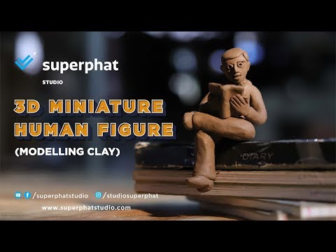 Miniature Human Figure | Terracotta Clay | Superphat Studio