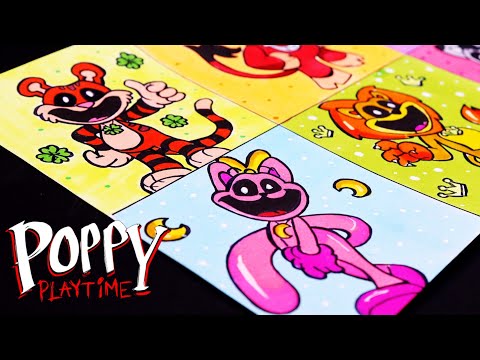 COLORING THE REJECTED AND FORGOTTEN CRITTERS |POPPY PLAYTIME CHAPTER 4| SUPER EASY TUTORIAL