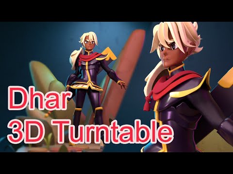 my first 3D turntable of general dhar