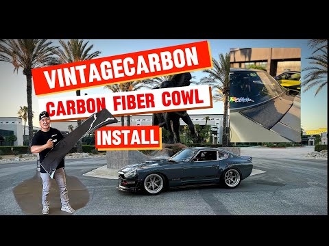 The 240Z gets a carbonfiber cowl!