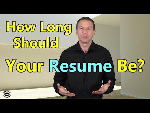 How Long Should Your Resume Be? - Resume Length