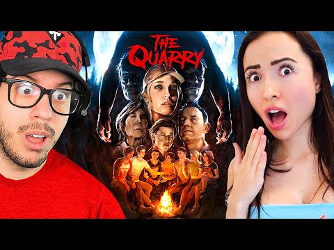 THIS GAME WAS SO SCARY! The Quarry Funny Moments + Jump Scares