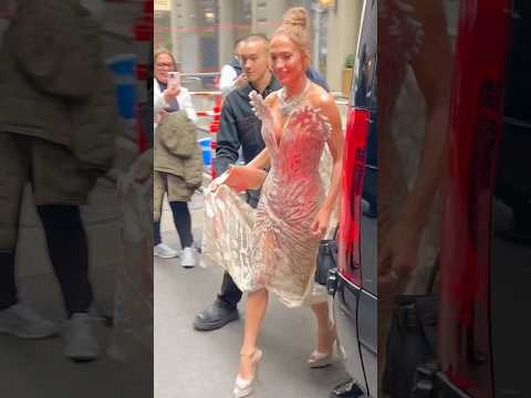 #Jlo heading to the #MetGala in NYC #fashion