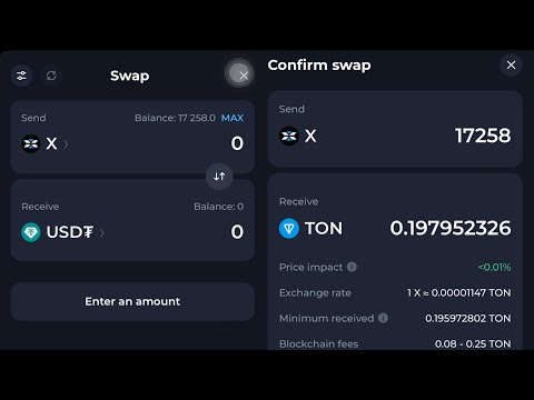 How to swap $X Token to TON or USDT on Tonkeeper