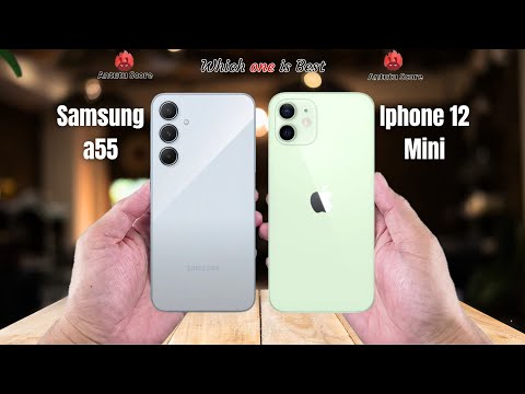 Samsung a55 vs Iphone 12 Mini  Full comparison ⚡Which one is Best