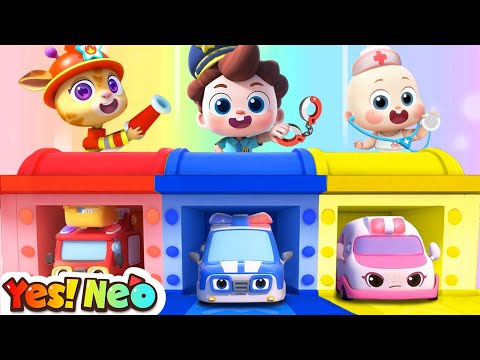 Five Little Cars Patrol Team | Street Vehicles 🚒🚔🚑 | Nursery Rhymes & Kids Songs | Yes! Neo