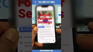 How to Change Facebook Followers Settings