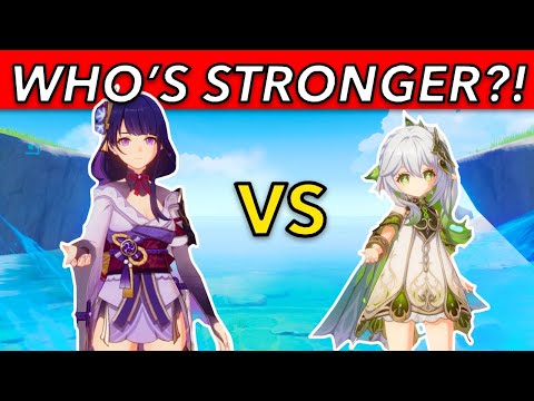 C0 Raiden vs C0 Nahida - Who’s STRONGER?! - DPS Comparison - RaidenMiko Guide🦊