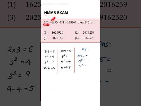 NMMS EXAM | MAT | QUESTION  #newgenmath