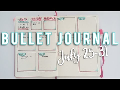 BULLET JOURNAL PLAN WITH ME | Weekly Spread | No talking | Sam Granger