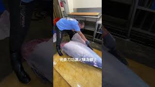 黑鮪魚完美的除鱗技巧 Bluefin tuna Perfect Descaling Skills #bluefintuna #skills #黑鮪魚