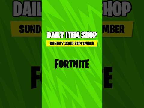 Fortnite - Daily Item Shop Update (Sunday 22nd September)