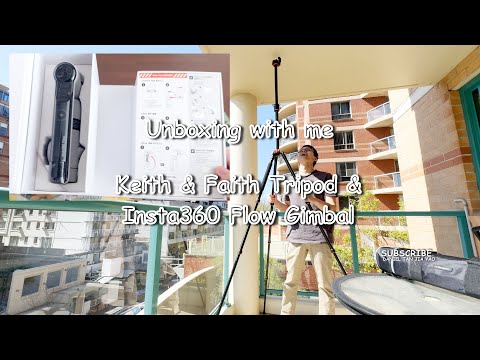 Unboxing my two most used gear - 94“/240cm K&F Tripod Monopod and Insta360 Flow AI Gimbal