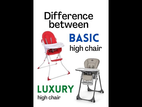 Difference Between Basic & Luxury High Chair or Feeding Chairs