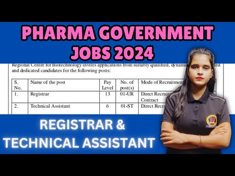 Pharmacist Govt. Jobs 2024 || Pharmacy Vacancy 2024 || Recruitment For Pharmacist ESI Scheme 2024