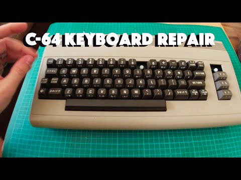 Commodore 64 Keyboard Repair (Broken stems - Type 2)