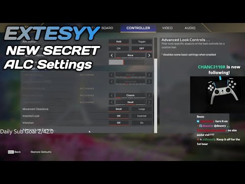 EXTESYY Shows New Secret ALC Settings & Sens Latest New Settings Aimbot ALC | Apex