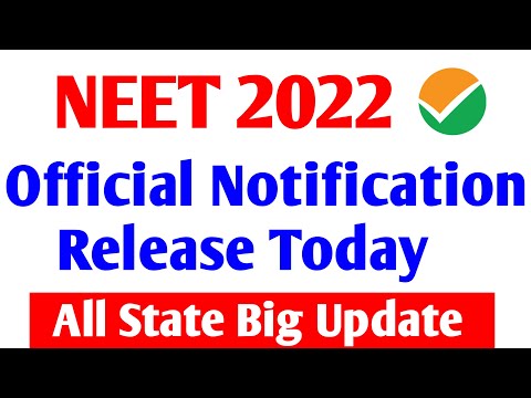 Neet 2022 GOOD NEWS Today | Neet 2022 Counselling | Neet 2022 Counselling Date | Neet 2022 Cut Off