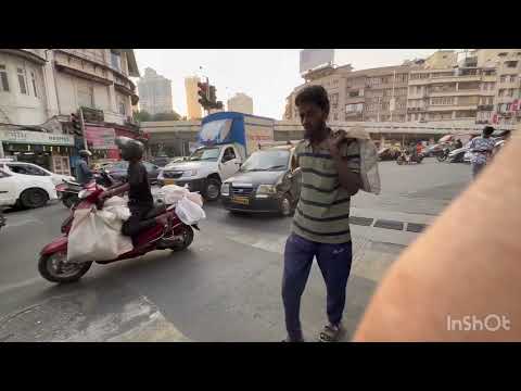 KEMPS CORNER AT 5 PM WHILE GETTING TAXI TO GRANT ROAD STATION | KRL INDIA | TRAFFIC IN INDIA