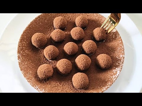 3-ingredient chocolate truffles / Condensed milk Chocolate truffles Recipe