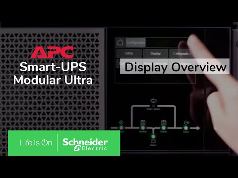 APC Smart-UPS Modular Ultra 5-20kW - How to use the UPS display