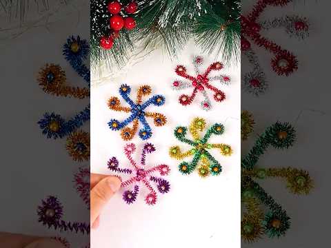 Christmas Crafts ~ Pipe Cleaner Snowflake