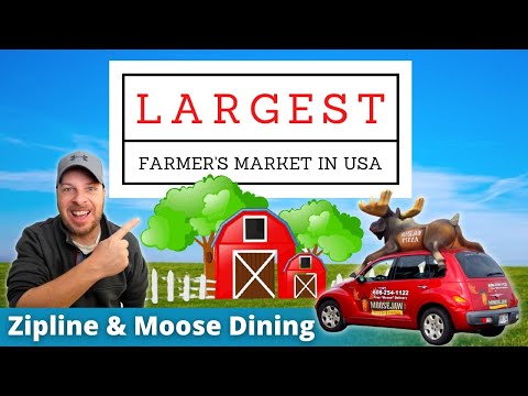 Biggest Farmer's Market, Unique Zipline & Food From A Moose | Maverickhayes.com