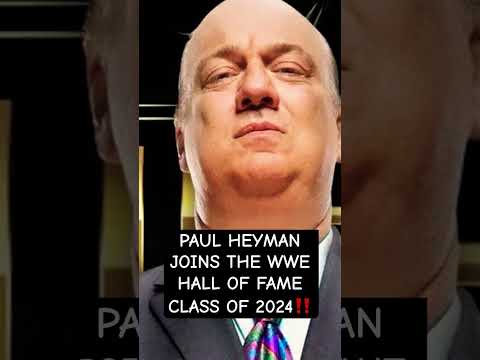 PAUL HEYMAN JOINS THE WWE HALL OF FAME CLASS OF 2024‼️ #wwe #foryou #viral #wwenews