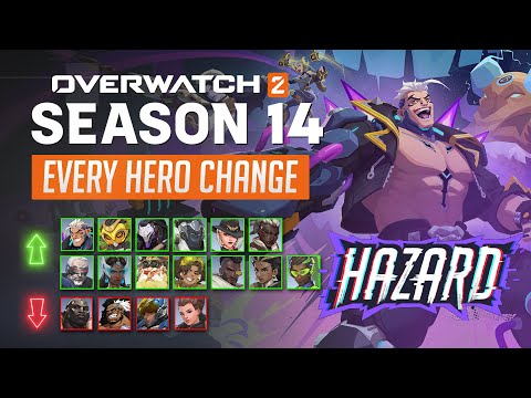 Overwatch 2 - EVERY HERO CHANGE for Season 14: Hazard