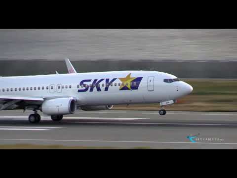 " スカイマークの強烈な左バンク!! 神戸空港マリンカーブを見た!! " Skymark Airlines(SKY) Boeing737-800 JA73AA