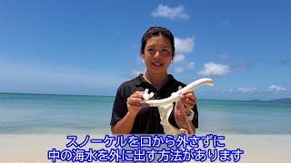 安全に海遊びしよう！【スノーケル講座】