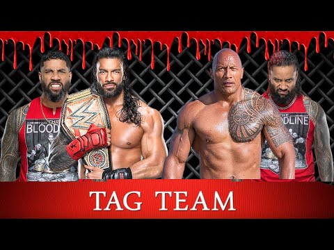 Team "Roman Reigns" vs Team "The Rock" | WWE WrestleMania