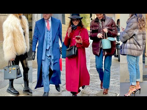 WINTER FASHION 2025 🇮🇹STYLISH WINTER OUTFITS MILAN STREET STYLE #vanityfair #whatarepeoplewearing