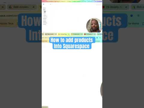 How to add products into squarespace